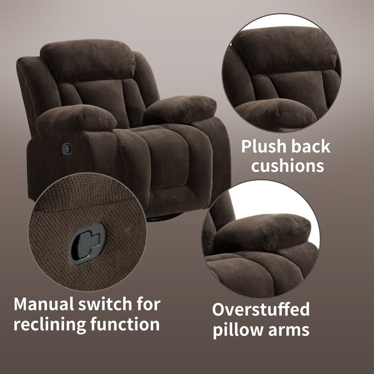 Large best sale plush recliners